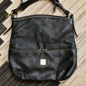 Black leather Dooney and Bourke handbag